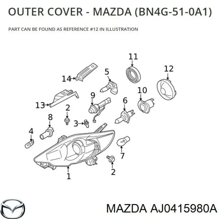 AJ0415980A Mazda