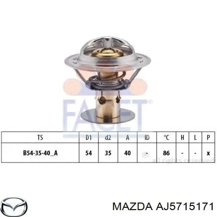 AJ5715171 Mazda termostato