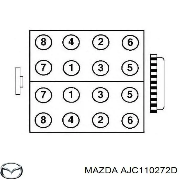 AJC110272D Mazda junta de culata izquierda