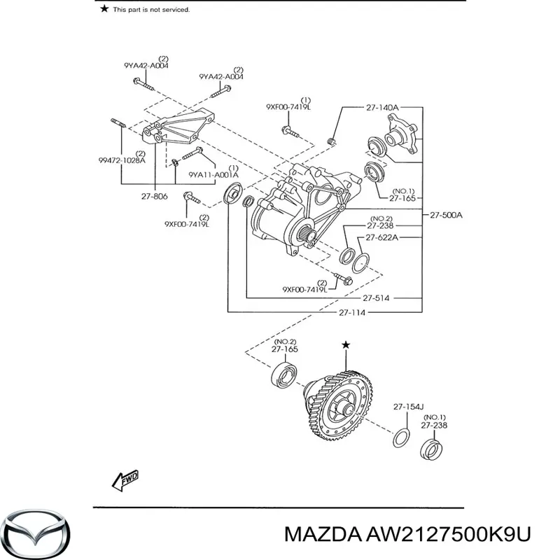 Caja de transferencia Mazda AW2127500F precio, desde  EUR