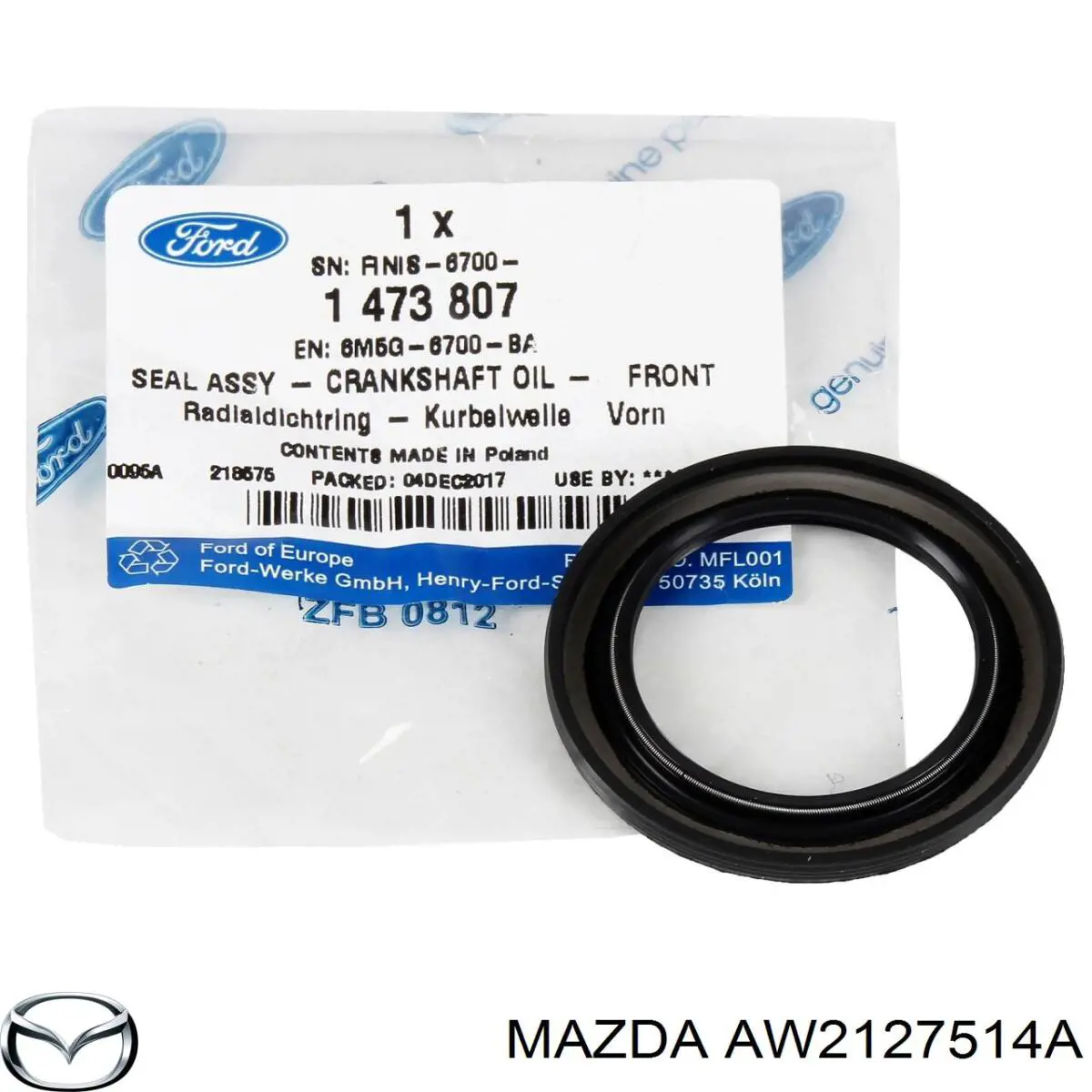 AW2127514B Mazda anillo reten engranaje distribuidor