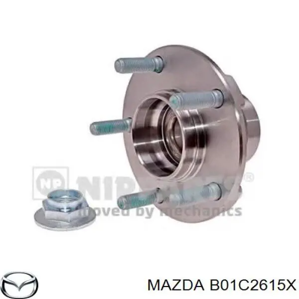 B01C2615X Mazda cubo de rueda trasero