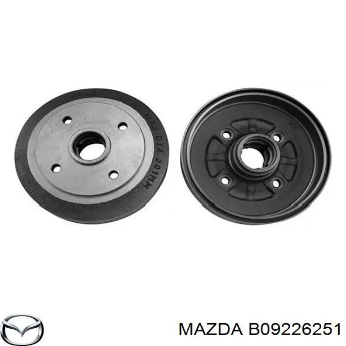 Tambor de freno trasero Mazda B09226251 precio, desde 40,49 EUR