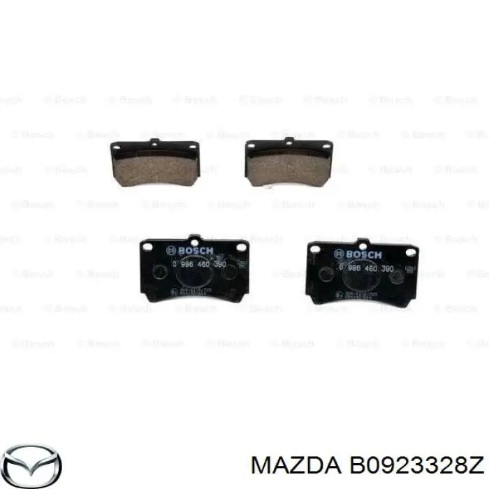 B0923328Z Mazda pastillas de freno delanteras