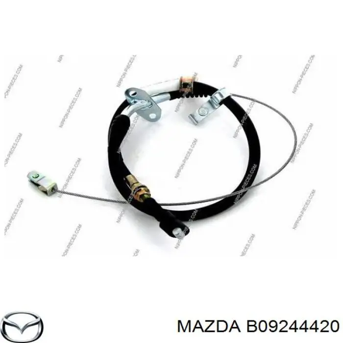 B09244420C Mazda cable de freno de mano trasero izquierdo