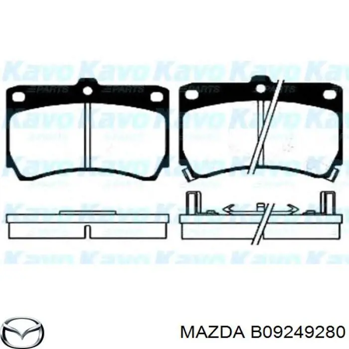 B09249280 Mazda pastillas de freno delanteras