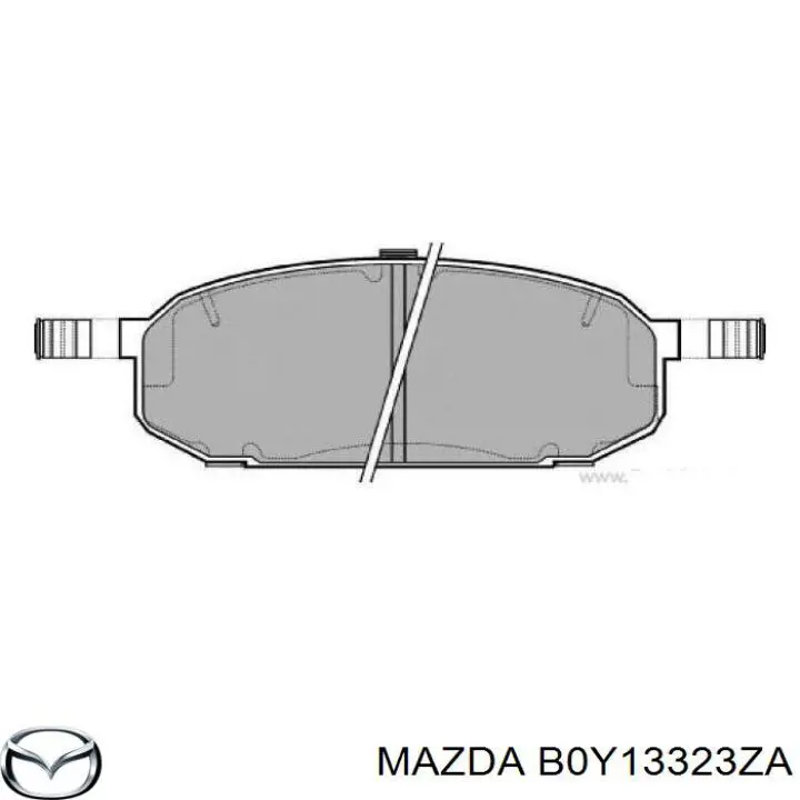 B0Y13323ZA Mazda pastillas de freno delanteras