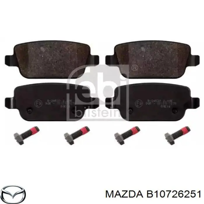 B10726251 Mazda disco de freno trasero