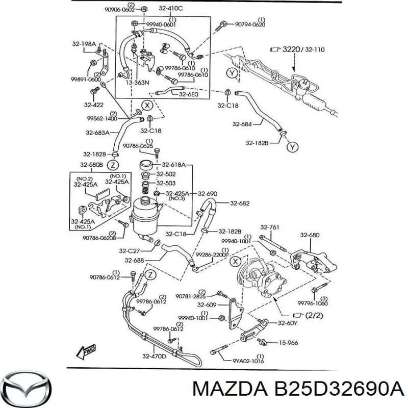 Depósito de la bomba de dirección asistida Mazda 323 F VI hatchback (BJ) (1998 - 2003) precio, desde 167,81 EUR