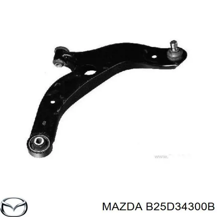 B25D34300B Mazda barra oscilante, suspensión de ruedas delantera, inferior derecha