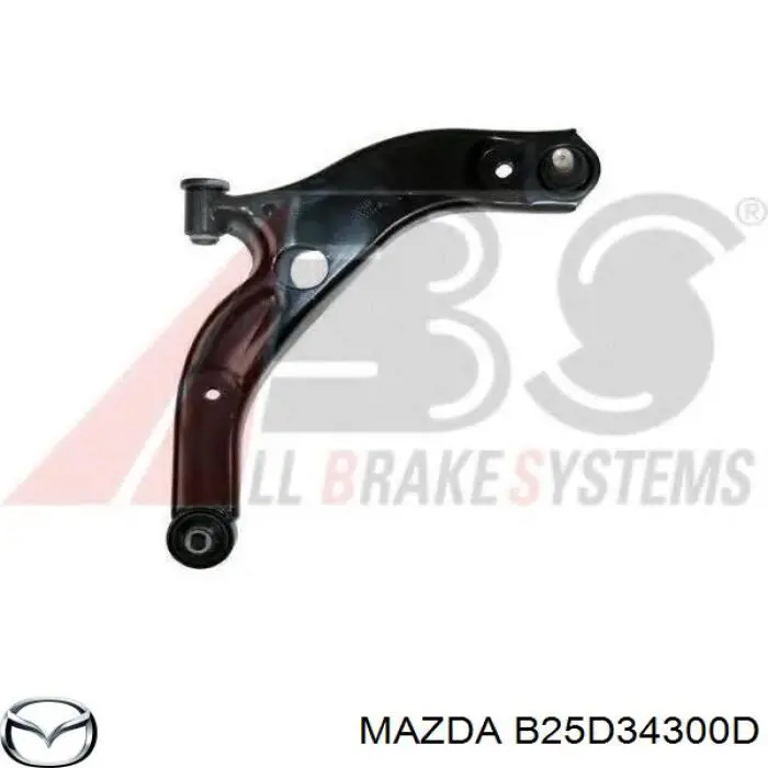 B25D34300D Mazda barra oscilante, suspensión de ruedas delantera, inferior derecha
