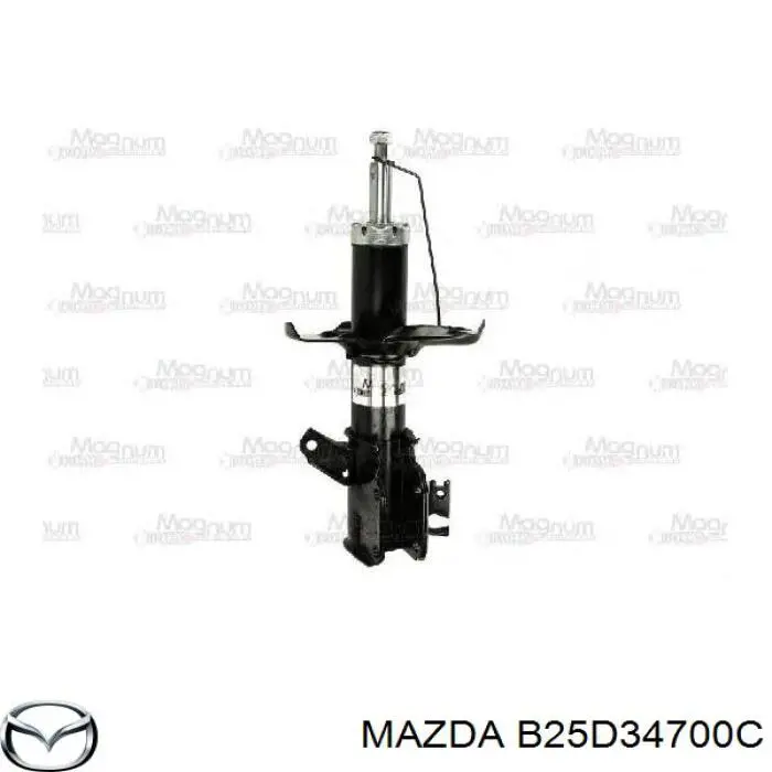 B25D34700C Mazda amortiguador delantero derecho