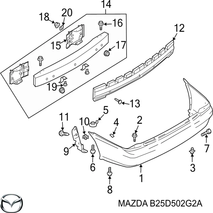 B25D502G2A Mazda