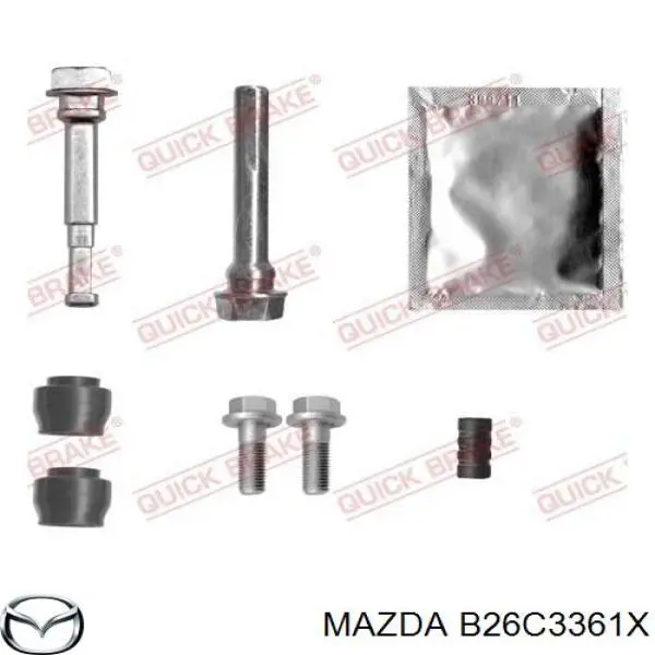 B26C3361X Mazda pinza de freno delantera derecha