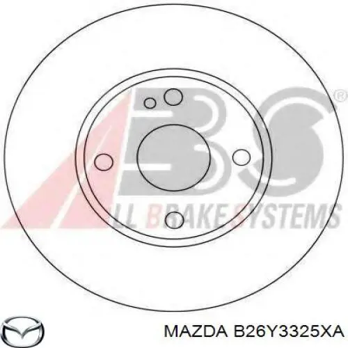 B26Y3325XA Mazda disco de freno delantero