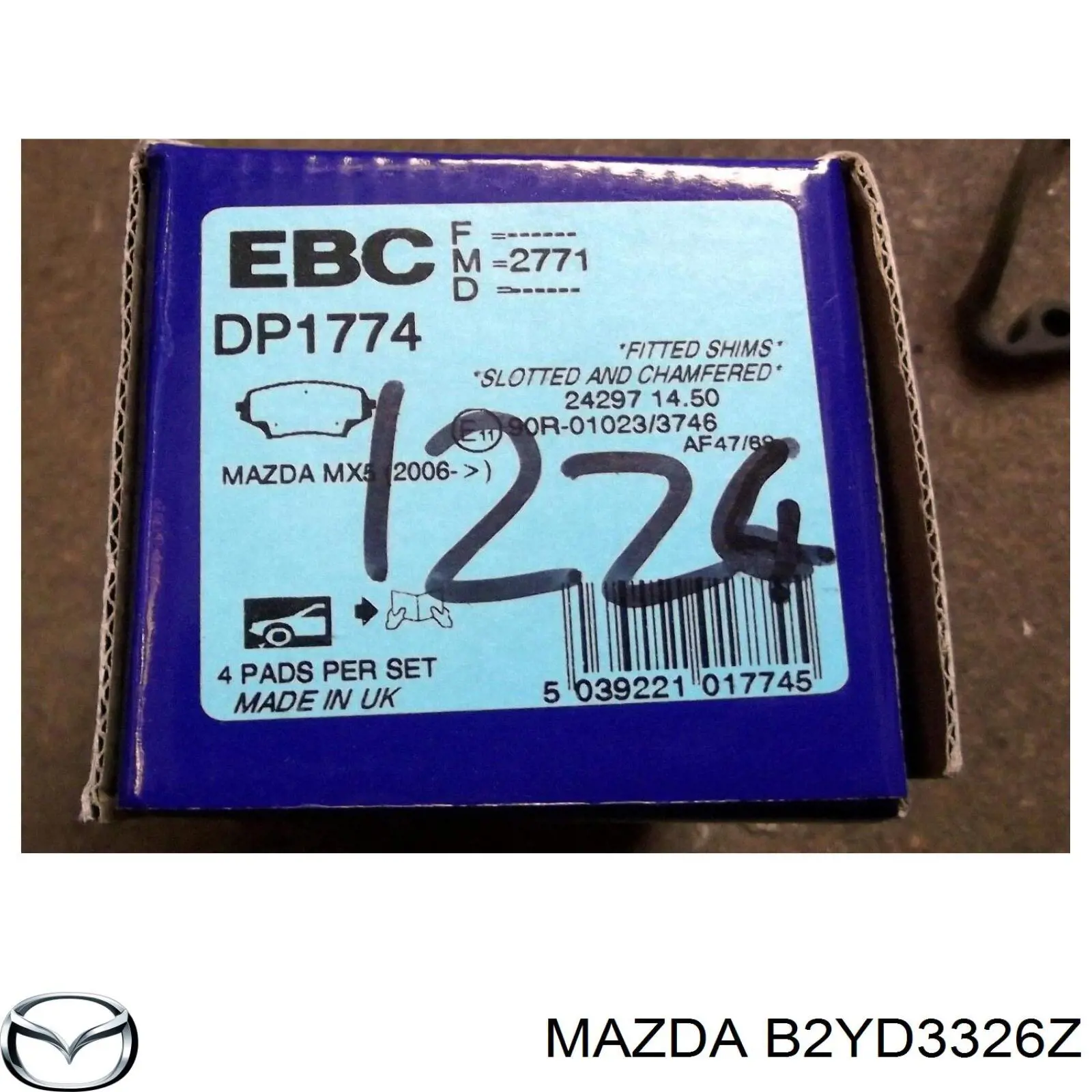 Comprar B2YD3326Z Mazda Kit de reparación de pinzas de freno