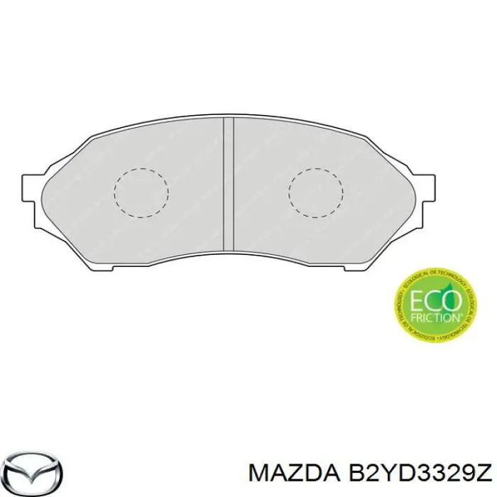 B2YD3329Z Mazda pastillas de freno delanteras