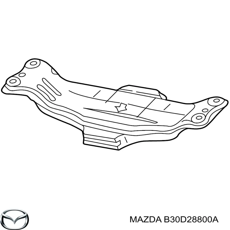 Subchasis trasero soporte motor Mazda B25D28800C precio, desde 47,92 EUR