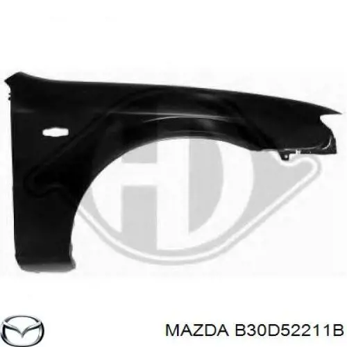 Guardabarros delantero izquierdo para Mazda 323 (BJ)