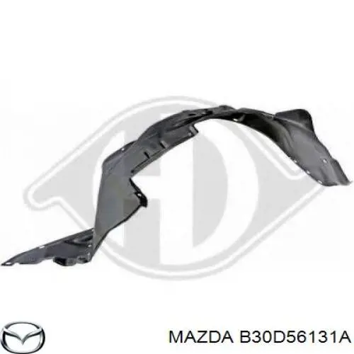Guardabarros interior, aleta delantera, derecho para Mazda 323 (BJ)