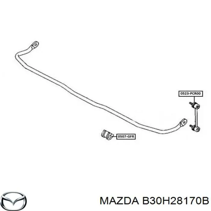 Soporte estabilizador Mazda B30H28170B precio, desde 13,69 EUR