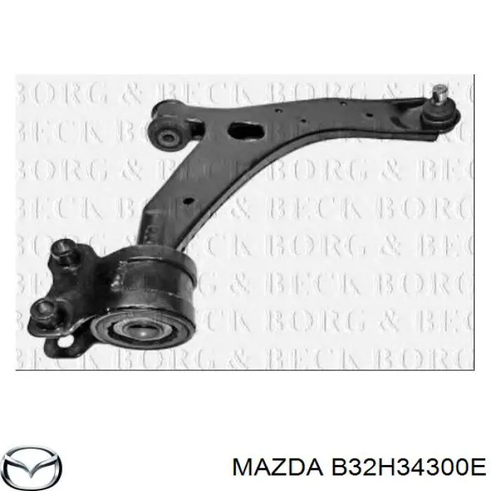 Brazo inferior derecho de la suspensión delantera B32H34300E Mazda