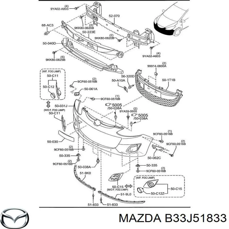  Mazda B33J51833 precio, desde 2,54 EUR