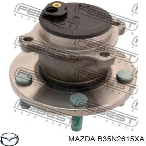 Cubo de rueda trasero B35N2615XA Mazda