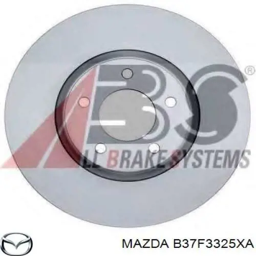 B37F3325XA Mazda disco de freno delantero