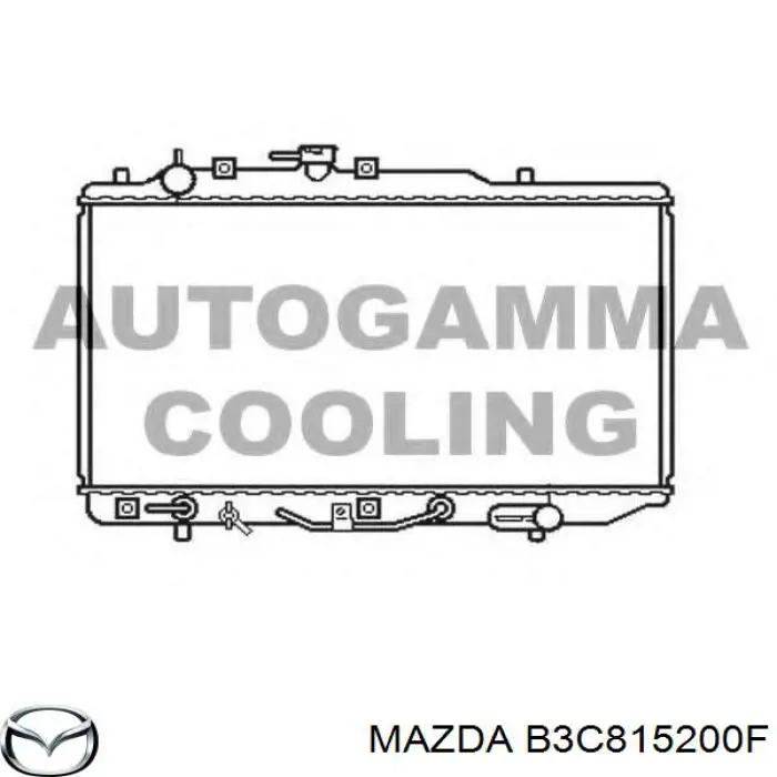B3C815200F Mazda radiador