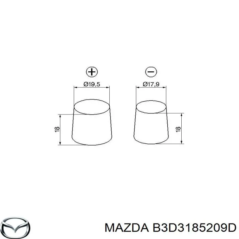 Batería de arranque Mazda B3D3185209D precio, desde 135,19 EUR