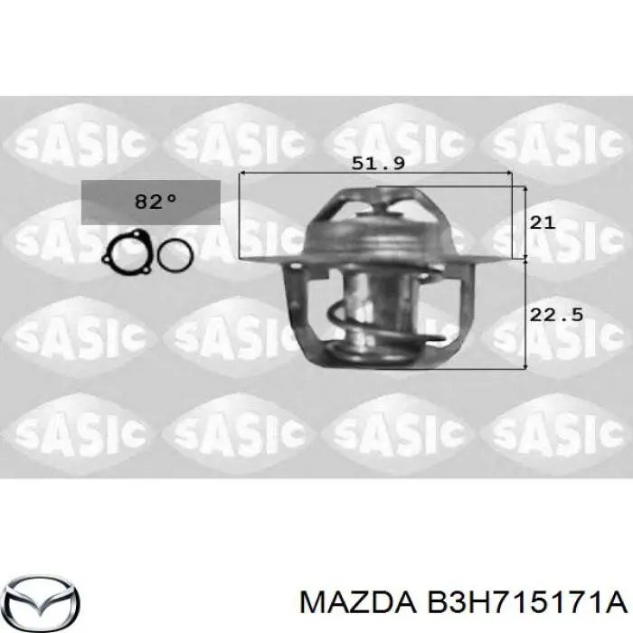 B3H715171A Mazda termostato