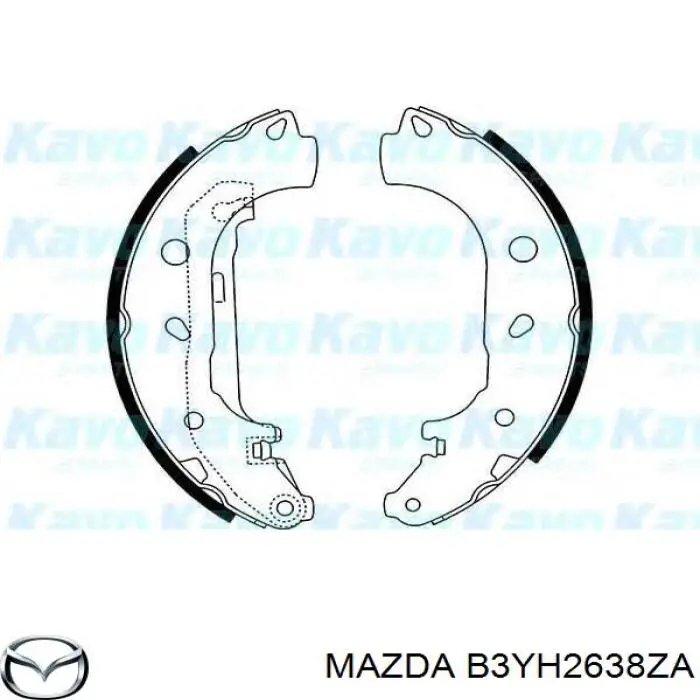 Zapatas de frenos de tambor traseras para Mazda 3 (BK14)