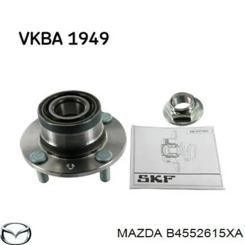 B4552615XA Mazda cubo de rueda trasero