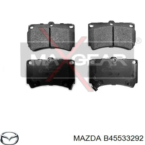 B45533292 Mazda pastillas de freno delanteras