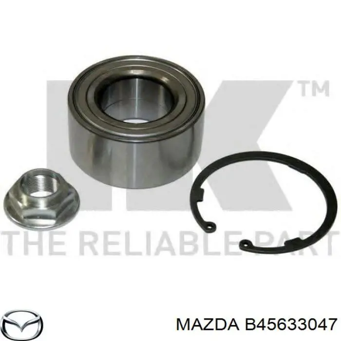 Rodamiento de rueda delantero Mazda B45633047