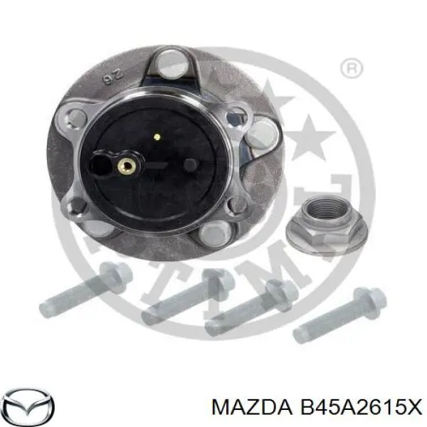 B45A2615X Mazda cubo de rueda trasero