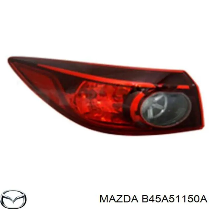 B45A51150A Mazda piloto posterior exterior derecho