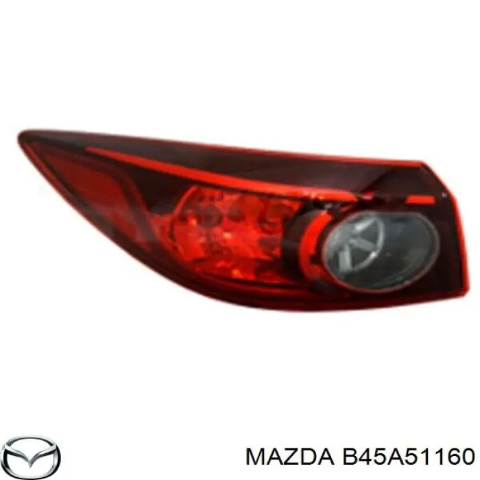 Comprar B45A51160 Mazda Piloto trasero exterior izquierdo