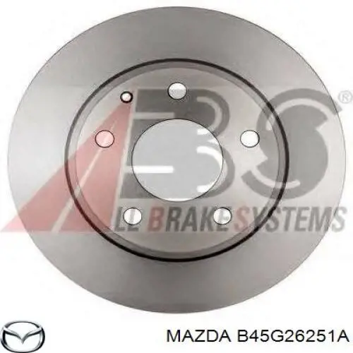 Comprar B45G26251A Mazda Disco de freno trasero