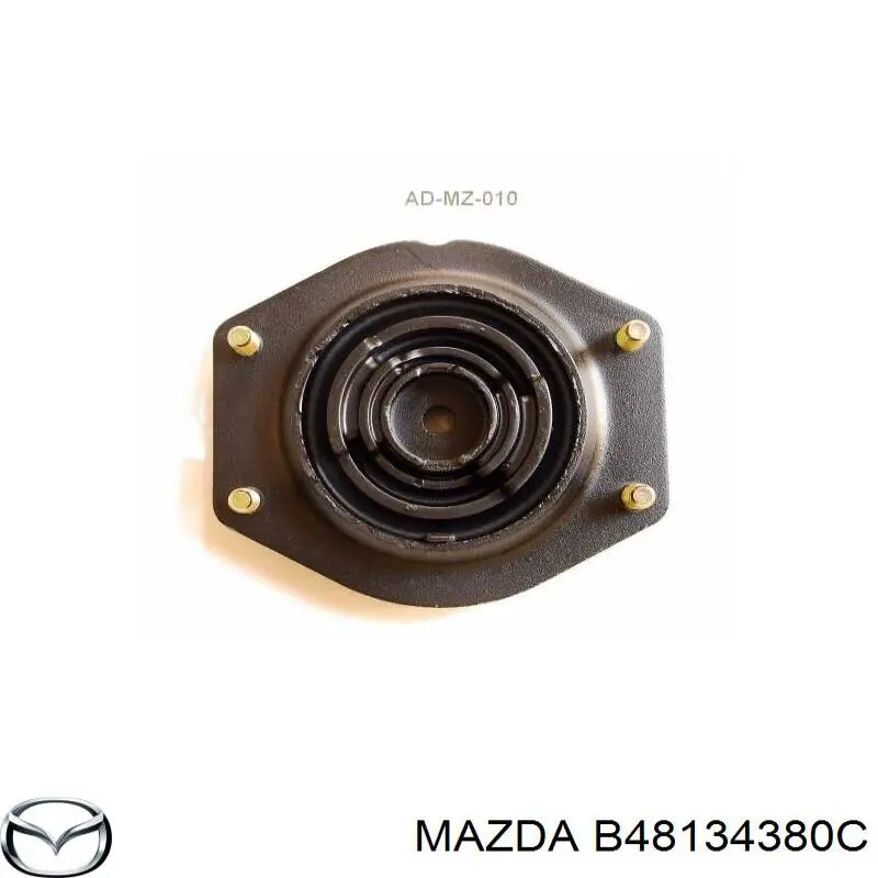 B48134380C Mazda soporte amortiguador delantero derecho