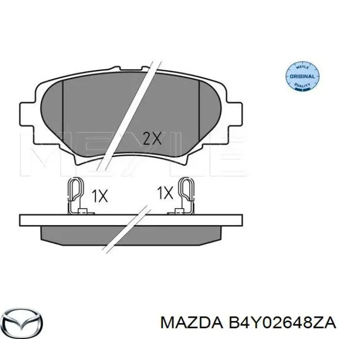 Comprar B4Y02648ZA Mazda Pastillas de freno traseras