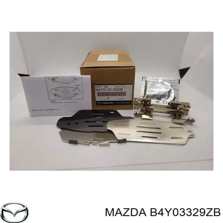 B4Y03329ZB Mazda juego de reparación, pastillas de frenos