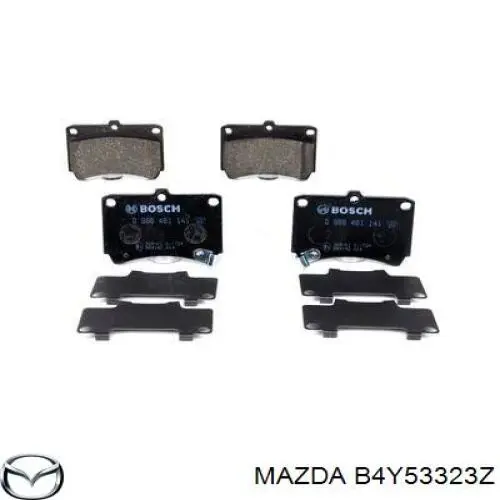 B4Y53323Z Mazda pastillas de freno delanteras