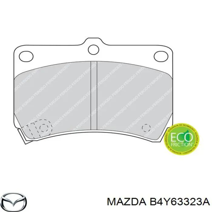 Pastillas de freno delanteras Mazda 323 BA