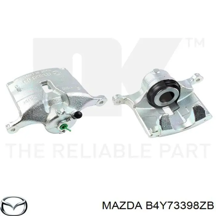 B4Y73398ZB Mazda pinza de freno delantera derecha