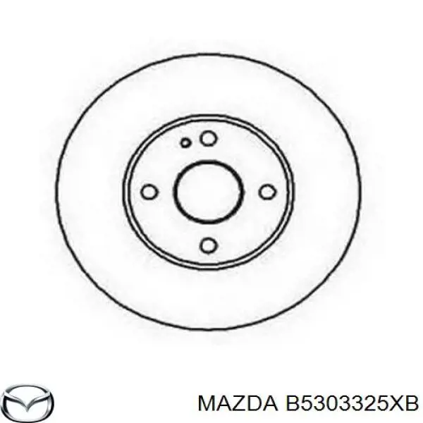 B5303325XB Mazda disco de freno delantero