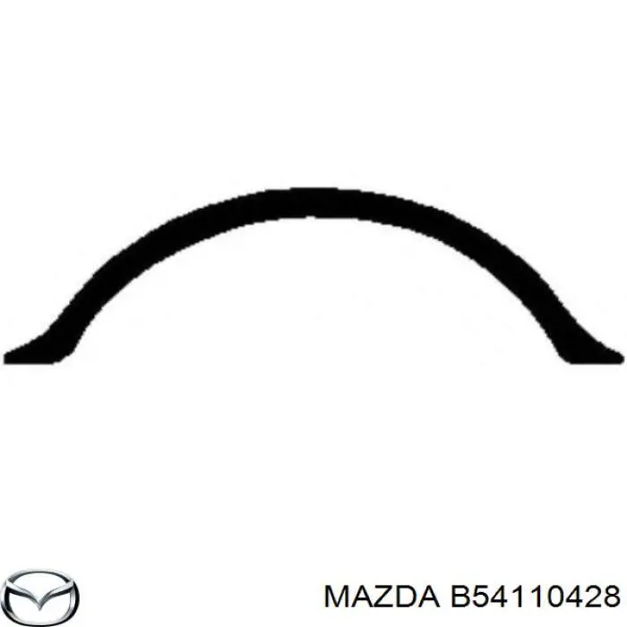 Junta, cárter de aceite, semicírculo trasero para Mazda 121 (DB)