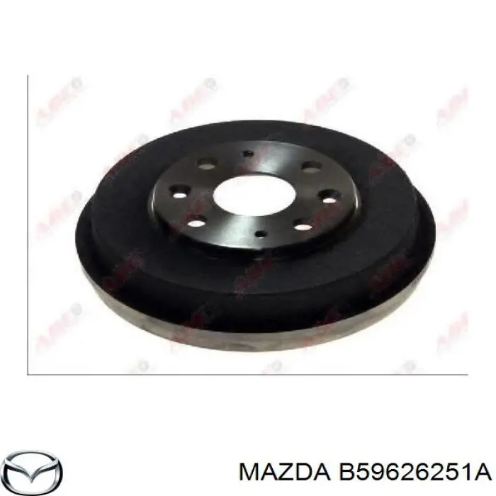 B596-26-251A Mazda freno de tambor trasero