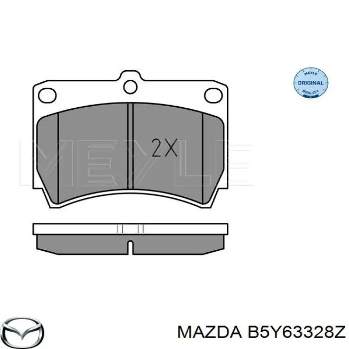 B5Y63328Z Mazda pastillas de freno delanteras